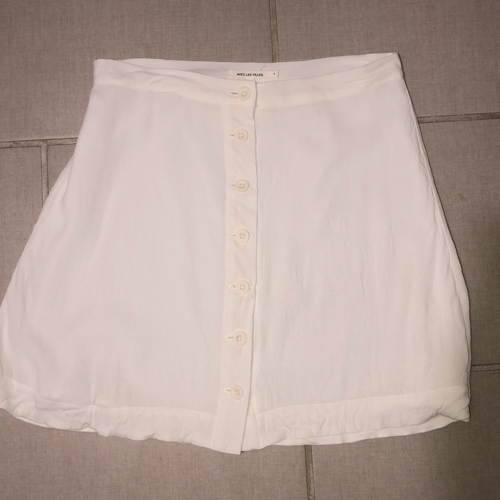 A-line White skirt